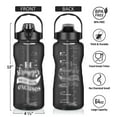thumbnail image 3 of MesaSe 64 oz Insulated Sports Water Bottle Cup  Water Flask with Straw  Spout  Handle Lid  Wide Mouth Travel Thermal Mug  Black, 3 of 8