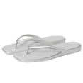 thumbnail image 1 of Crocs Sandalias Mujer Miami Plateadas Talle 9 Medio, 1 of 7