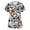 Army Green,#134, variant on Halloween Scrub Tops for Women Plus Size Short Sleeve Spooky Halloween Ghost Pumpkin Printed Funny Scrub Shirts Horror V Neck Scrubs Medical Nurse Uniform Nursing Workwear with Pockets,S