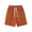 Orange, variant on Mens Shorts Clothing Under $10 Solid Color Casual Fashion Loose Elastic Waist Pockets Exercise Shorts Pants