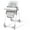 Gray, variant on Babilous Foldable High Chair with Soft Cushion, High Chairs for Babies and Toddlers, Height Adjustable Feeding Chair, Adjustable Backrest and Footrest, Lockable Wheels, Gray
