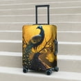 thumbnail image 5 of Yiaed Elegant Gold Leaf Peacock Print Travel Luggage Cover Suitcase Protector Fits 18-32 Inch Luggage Wheel Covers Patterned Elastic Luggage Anti-scratch（No luggage）（No luggage）-, 5 of 5