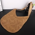 thumbnail image 3 of Bolso Hobo Playa Verano Hombro Ganchillo Suave Tejido Hueco para Mujeres, 3 of 9