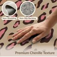 thumbnail image 6 of ODIKA Pink Print Cheetah Leopard Spotted Abstract Orange Inspired Border Non-Slip Chair-Friendly for Home Office, Gaming Room, Under Desk, 6 of 7