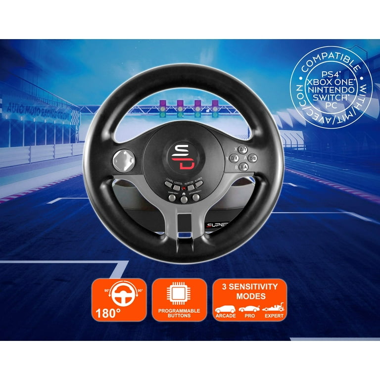 Superdrive SV250 Racing Wheel with Pedals for PS4, Xbox One