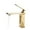 Golden, variant on Black Golden Bathroom Brass Basin Faucet, Hot Cold Water Sink Mixer Tap, Deck Mounted Basin Faucets Single Hole Kitchen Tapware ,Durable Materials