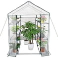 thumbnail image 4 of Walk-in Greenhouse with Roll-Up Zipper Door, Portable Indoor and Outdoor Green House, Greenhouse for Outdoor Garden Patio Backyard, 4 of 6