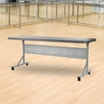 thumbnail image 6 of National Public Seating 24" x 72" Flip N Store Training Table, Charcoal, 6 of 10