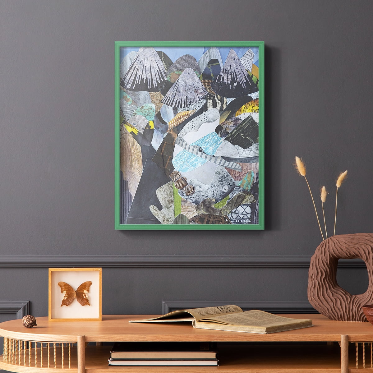 Arizona Highways Framed Print in Green Solid Wood Framed Print No Nail Hanging