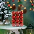 thumbnail image 5 of 24-Pack Christmas Ornament Balls 1.57x1.57in, Multicolor Tree Hanging Decor Set Gift Box with Hooks for Party Holiday Decoration(), 5 of 6
