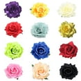 thumbnail image 6 of Women Bride For Prom Parties Flowers Brooch Bride Rose Hairpin Rose Headdress MINT GREEN, 6 of 8
