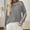 Gray, variant on Generic Women's Mock Turtleneck Sweaters 2025 Fall Winter Casual Long Sleeve Color Block Pullover Sweater Soft Knitted Tops