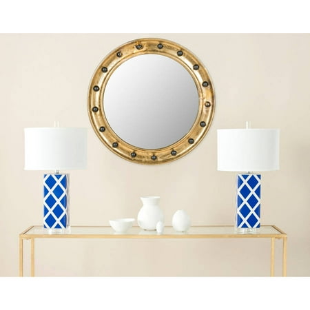 Safavieh Mariner Porthole Mirror Antique Gold Com Safavieh Mariner Porthole Mirror Antique Gold