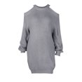 thumbnail image 3 of Vedolay Cute Tops for Women 2023 Casual Pullover Sweaters V Neck Long Sleeve Knit Tops,Gray M, 3 of 4