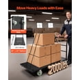 thumbnail image 2 of VEVOR Heavy Duty Platform Truck, 2000 lbs Capacity, Industrial Steel Flatbed Cart with Swivel Wheels and Handle, Platform Hand Push Truck Dolly, Easy Storage, for Luggage Moving, 48 x 24 x 32.1 in, 2 of 9