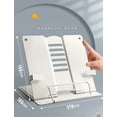 thumbnail image 5 of 2023 Adjustable Portable Metal Adjustable Reading Book Holder Support Document Shelf Bookstand Tablet Music Score Recipe Stand, 5 of 10