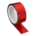 thumbnail image 1 of Unique Bargains 40mmx50m Prism Tape Holographic Reflective Self Adhesive Decor, Red, 1 of 5