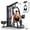 Black, variant on FED Fitness Home Gym Station,Multifunctional Workout Station with Leg Press & Preacher Curl Pad, All-in-One Home Gym Equipment for Full Body Strength Training, Black