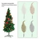 thumbnail image 5 of Advancent Adorno de plumas de Navidad de plástico de 6 piezas, adorno extraíble para fiestas en la sala de estar, accesorios de decoración para Kits de decoración para fiestas Plata Advancent HA002320-02, 5 of 6