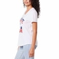 thumbnail image 3 of General Standard Ladies' Americana Tee (White, Small), 3 of 4