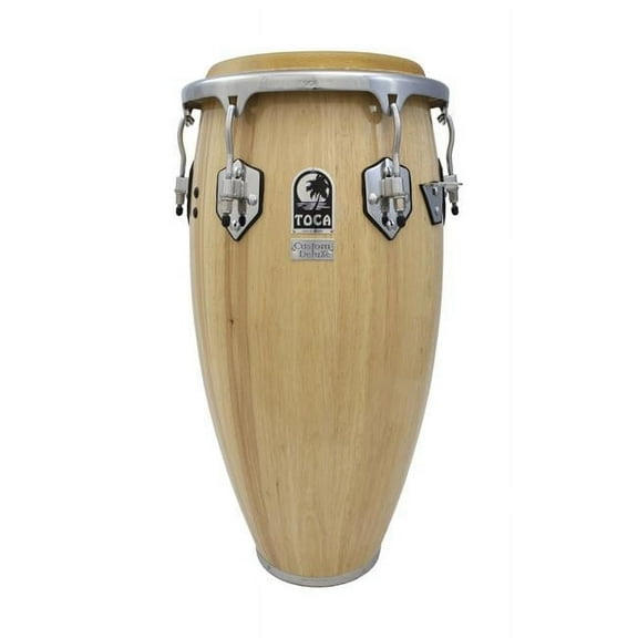 Toca 4611-3-4NW 11.75 in. Custom Deluxe Fiberglass Conga, Natural