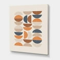 thumbnail image 3 of Designart Abstract Sun and Moon S In Blue and Orange Canvas Wall Art, 3 of 4