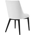 thumbnail image 4 of Allora Chaise de Salle à Manger en Faux Cuir, Blanc (Ensemble de 1), 4 of 4