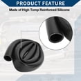 thumbnail image 6 of Unique Bargains Silicone Vacuum Tubing Hose Automotive Vacuum Line High Temperature 6.6Ft 1" 25mm ID 3mm Thickness 1 Pc Black 130PSI Max Pressure, 6 of 7
