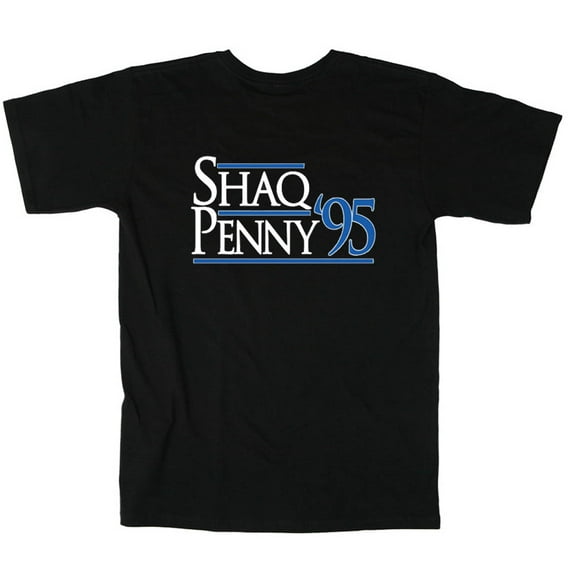 Black Magic Shaq Shaquille O'Neal Penny Hardaway 1995 T-shirt YOUTH LARGE