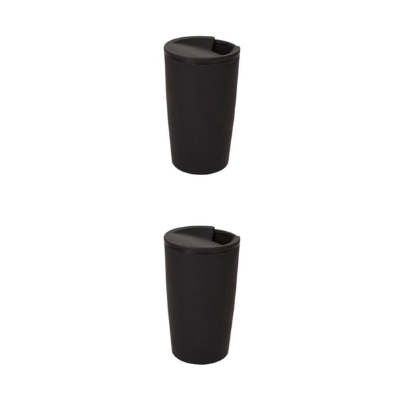 Taza de café de trigo Bearachild vaso para coche 2Conjunto Negro