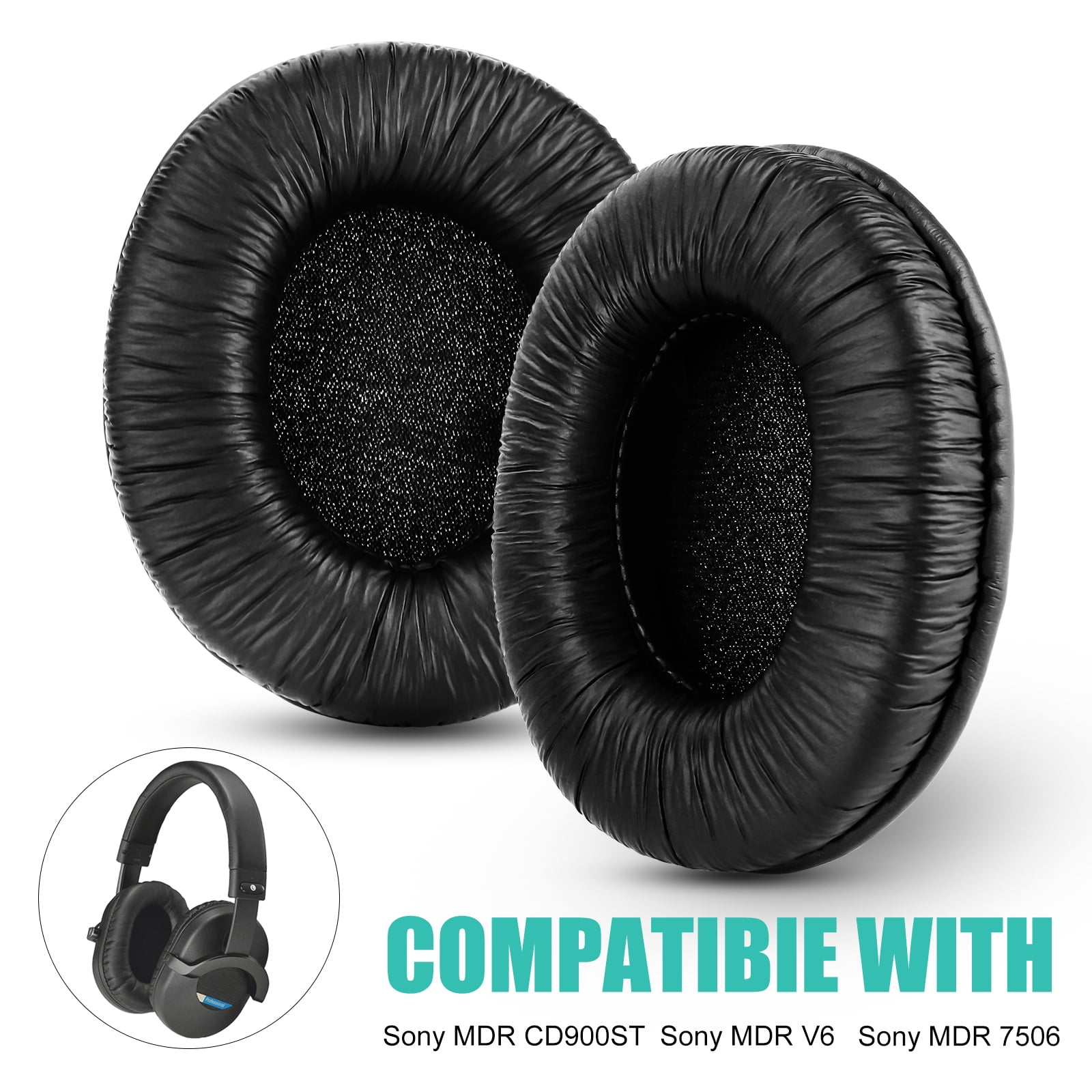 TSV Replacement Earpads for Sony MDR7506, MDRV6, MDRCD 900ST