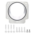 thumbnail image 1 of Placa adaptadora del cuerpo del acelerador de aluminio con acabado natural y pernos de montaje, compatible con LS/DBW/DBC., 1 of 14