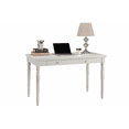 thumbnail image 2 of Leick Home Farmhouse Solid Wood Laptop Desk with Drop Front Keyboard Drawer, Cottage White, 2 of 15