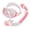 Set-Pink and white, variant on 3. Youth Snorkeling Equipment Set Scubas Diving with Goggles, Adjustable Snorkel & Professional Swim Gear for Kids