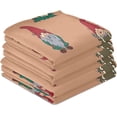 thumbnail image 4 of Dreamtimes Soft Absorbent Reusable Kitchen Towels, Set of 4|28x18 in, Garden Gnomes Dining Kitchen Living Room Tea Towels Dish Towels Decorative Towels, 4 of 7