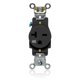 thumbnail image 1 of Leviton W5461-E Toma de receptáculo único resistente a la intemperie 20 amperios 250 voltios especificación industrial de servicio pesado grado posterior o lateral cable con conexión a tierra automáti, 1 of 1