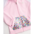 thumbnail image 3 of RBX Girls Sweatpants Set - 2 Piece Fleece Zip Up Girls Sweatshirt and Jogger Set (7-12), 3 of 7