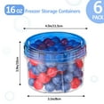 thumbnail image 3 of Contenedores de almacenamiento para congelador Winproper, paquete de 6, 500 ml con tapas, 3 of 7