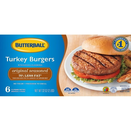 Butterball® Original Seasoned Turkey Burgers 32 oz.
