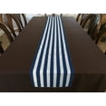 thumbnail image 4 of Cotton Print Table Runner 1 Inch Wide Stripes Navy, 4 of 4