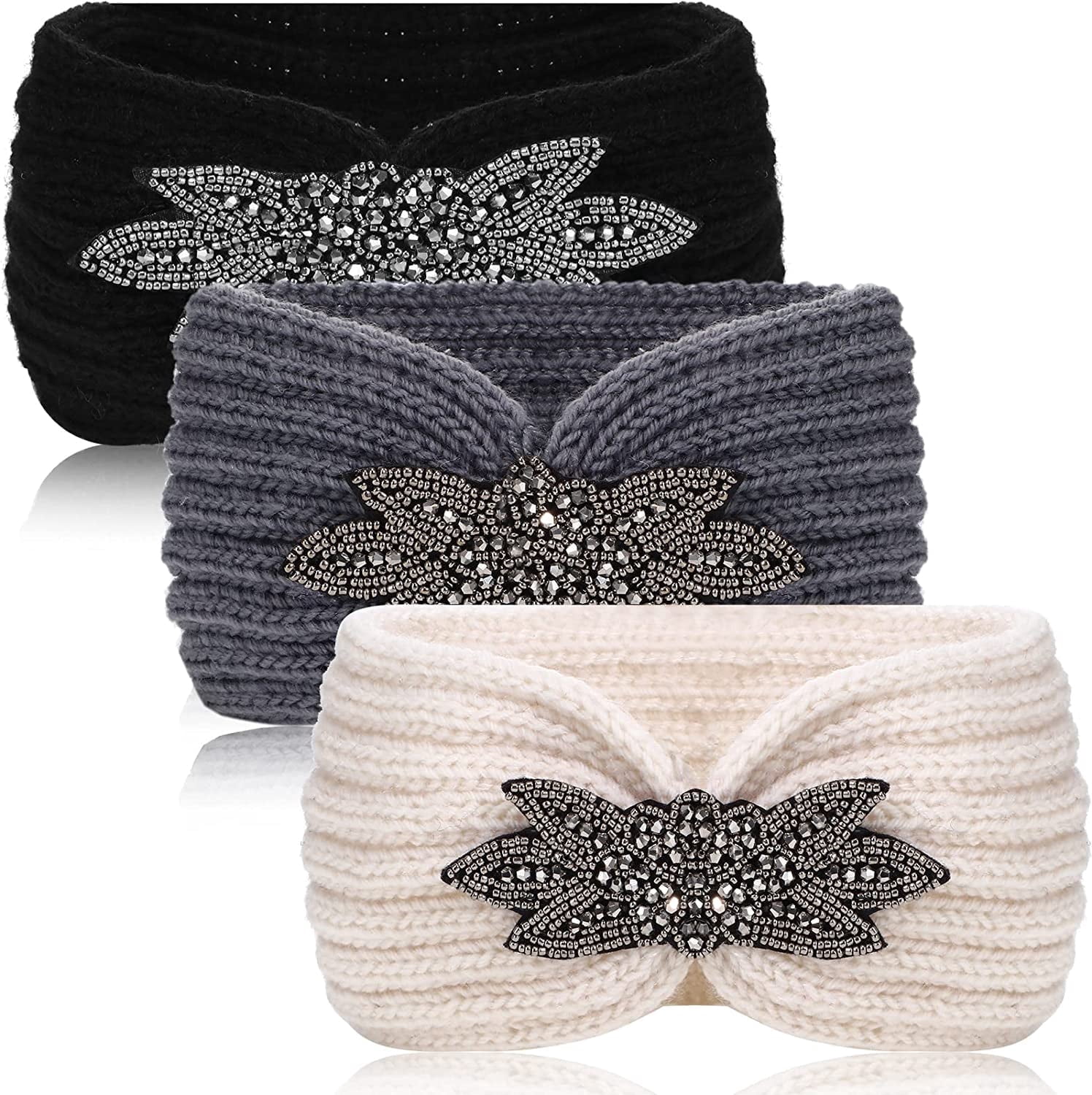 25 Pcs White No Teeth Headbands,Slim Thin Plastic Headband  display picture 1