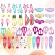thumbnail image 4 of 40 pinzas para el pelo con lentejuelas y diseño de frutas, brillantes, para niños, estilos variados, 4 of 6