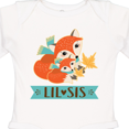 thumbnail image 4 of Inktastic Little Sister Woodland Fox Girls Girls Long Sleeve Baby Bodysuit, 4 of 5