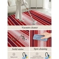 thumbnail image 5 of Minimalist Area Rug for Bedroom 4x6 Ft Red Gradient Stripes Country Farmhouse Super Soft fuzzy Throw Rug Non-Slip Fluffy Plush Indoor Floor Carpet for Living Room Nursery Home Decor, 5 of 8
