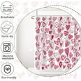 thumbnail image 6 of Valentine''s Day Shower Curtain, Graffiti Cute Little Heart Shower Curtain Set for Bathroom Waterproof Mother''s Day Shower Curtain with Hooks, 72x84 Inch, 6 of 6