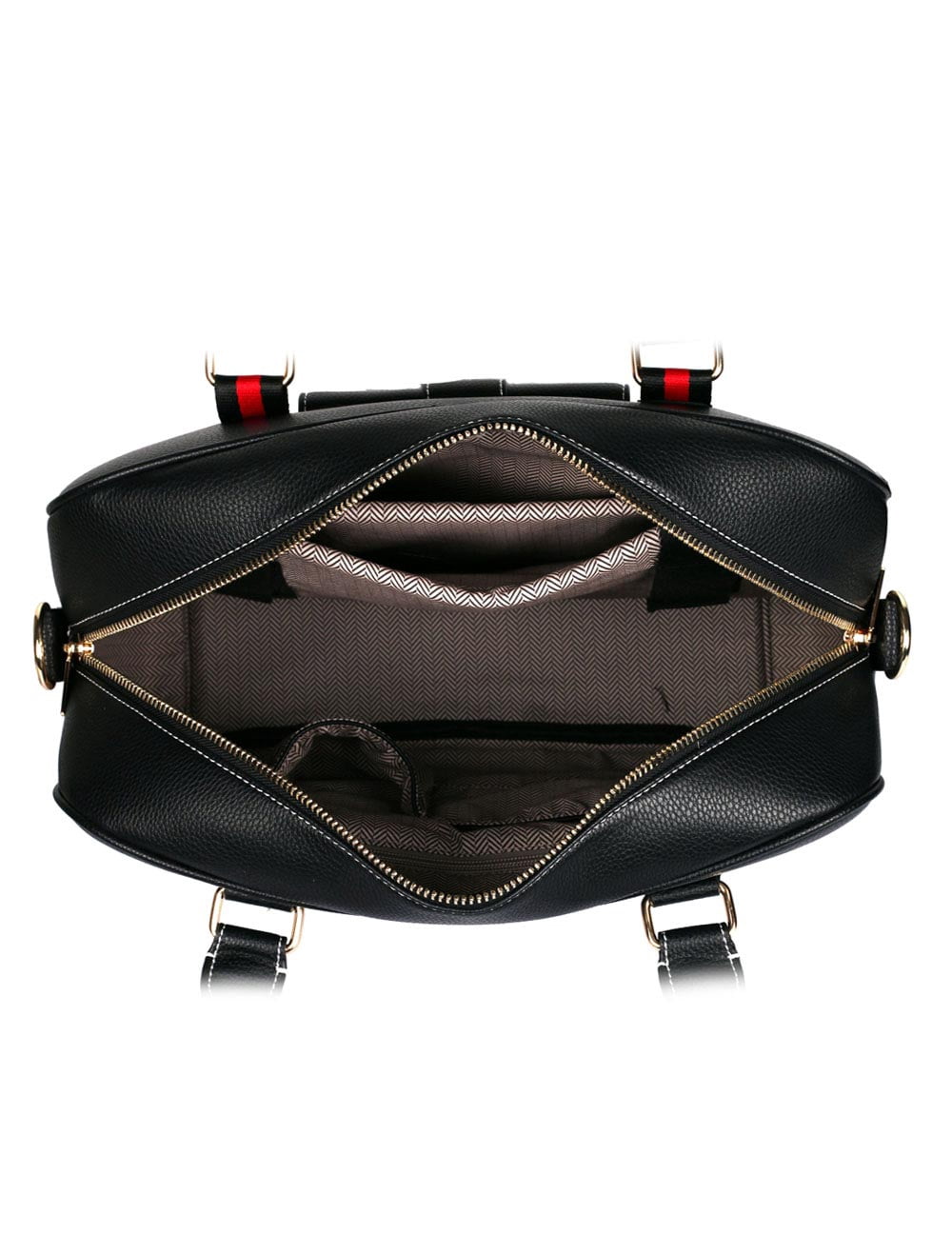 Karla Hanson Men's Professional & Travel Briefcase - Black /Red