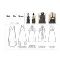 thumbnail image 4 of Women Sexy Backless Cross Strap Dress Sleeveless Open Back Long Dress Free Shipping, 4 of 4