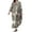 Green M, variant on Fall Spring Women Dress Stand Collar Color Matching Printed Bohemian Single-breasted Pleated Patchwork A-line Loose Maxi Dress