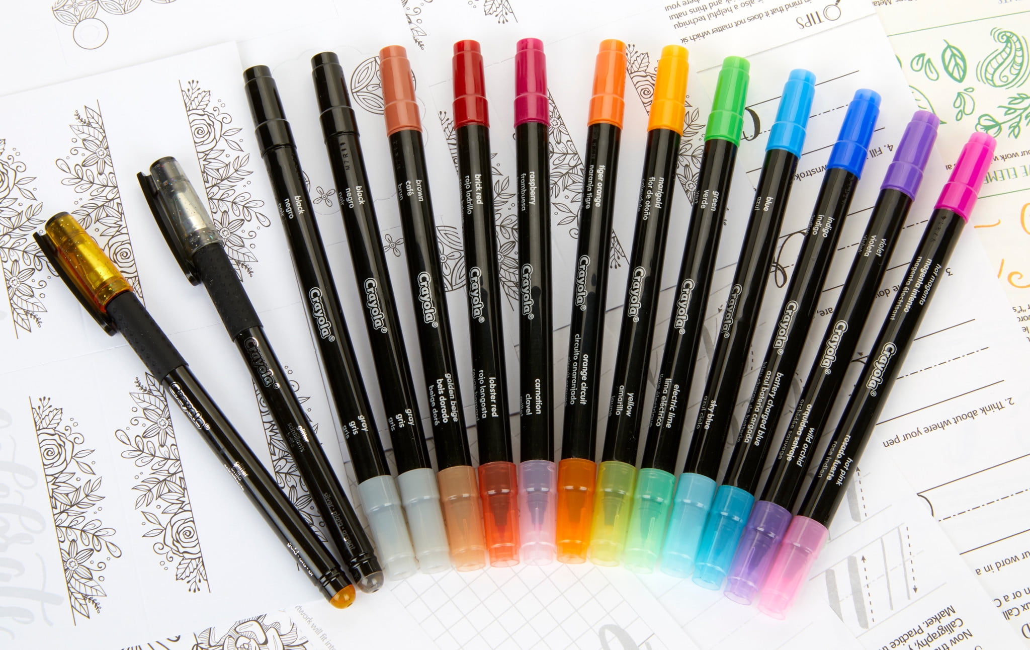 20 idées de Crayola marker  bujo, fourniture scolaire, calligraphie