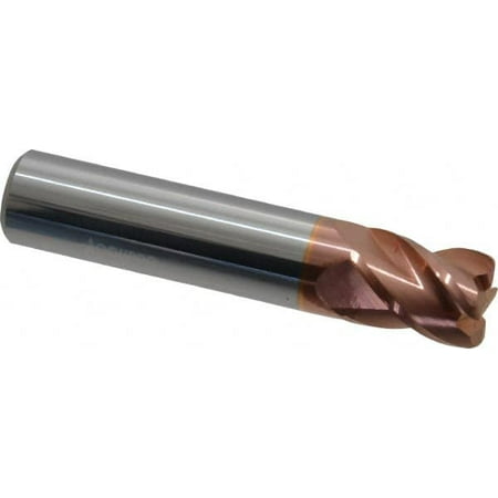 

Accupro 1/2 Diam 4 Flute Single End Solid Carbide 0.06 Corner Radius End Mill TiCN 2-1/2 OAL 5/8 LOC 1/2 Shank Diam 40° Helix RH Cut RH Flute Centercutting